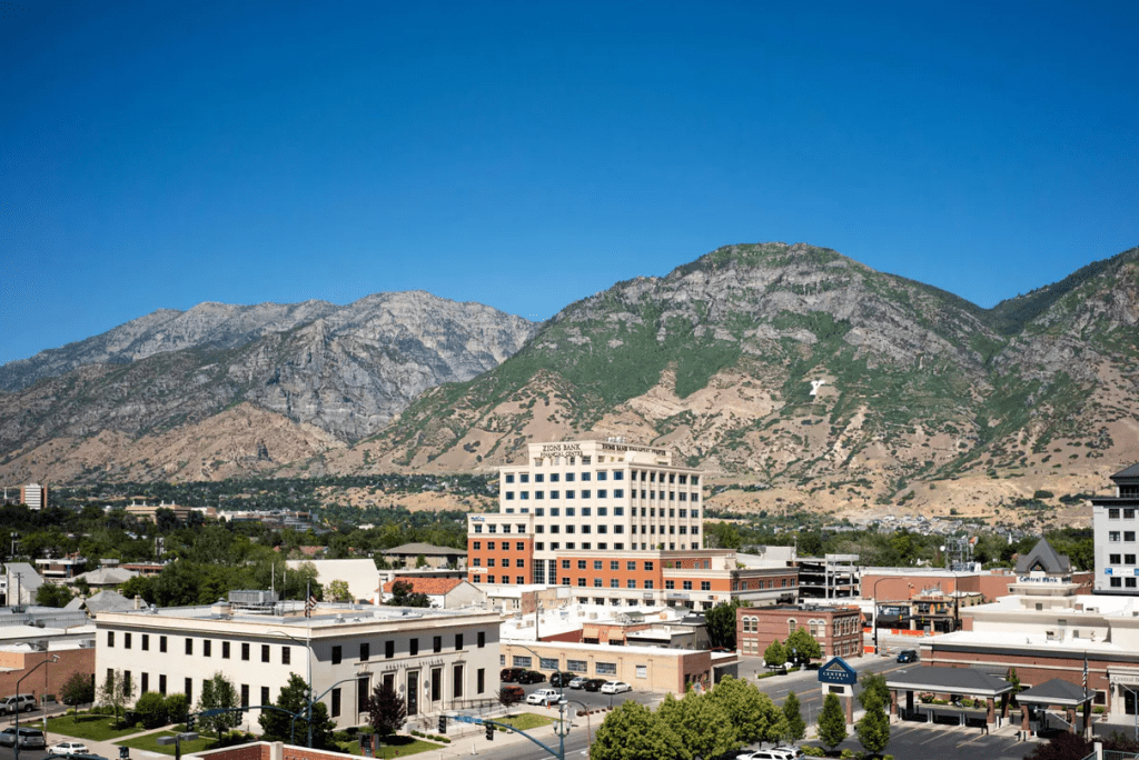 View of the Y Mountain.